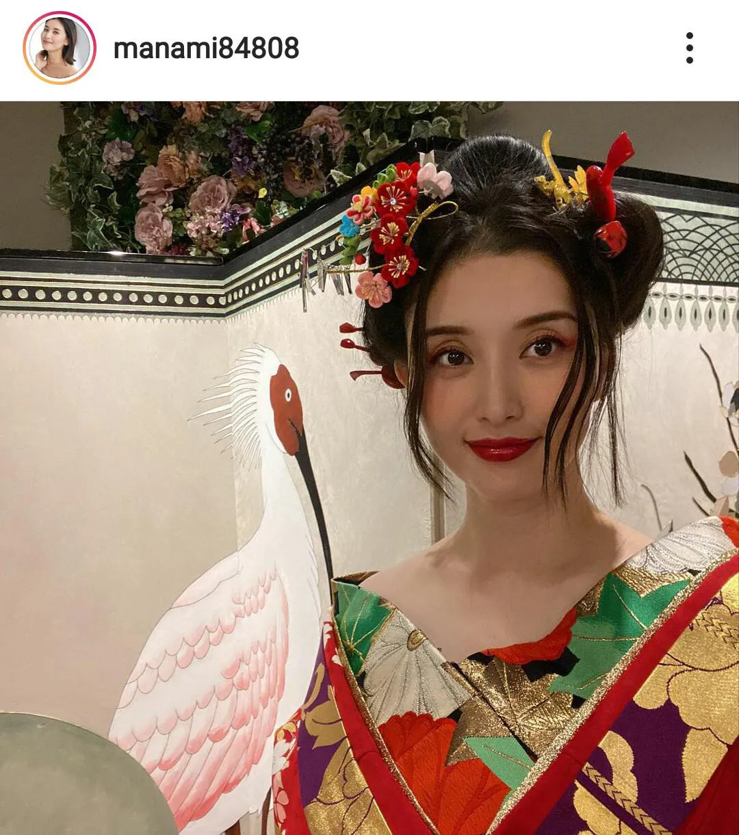 【写真を見る】橋本マナミ、肩があらわな花魁姿披露