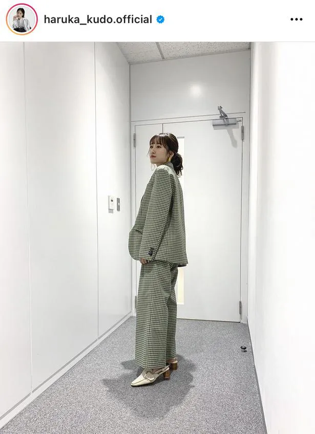 ※画像は、工藤遥(haruka_kudo.official)オフィシャルInstagramのスクリーンショット