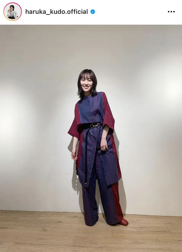 ※画像は、工藤遥(haruka_kudo.official)オフィシャルInstagramのスクリーンショット