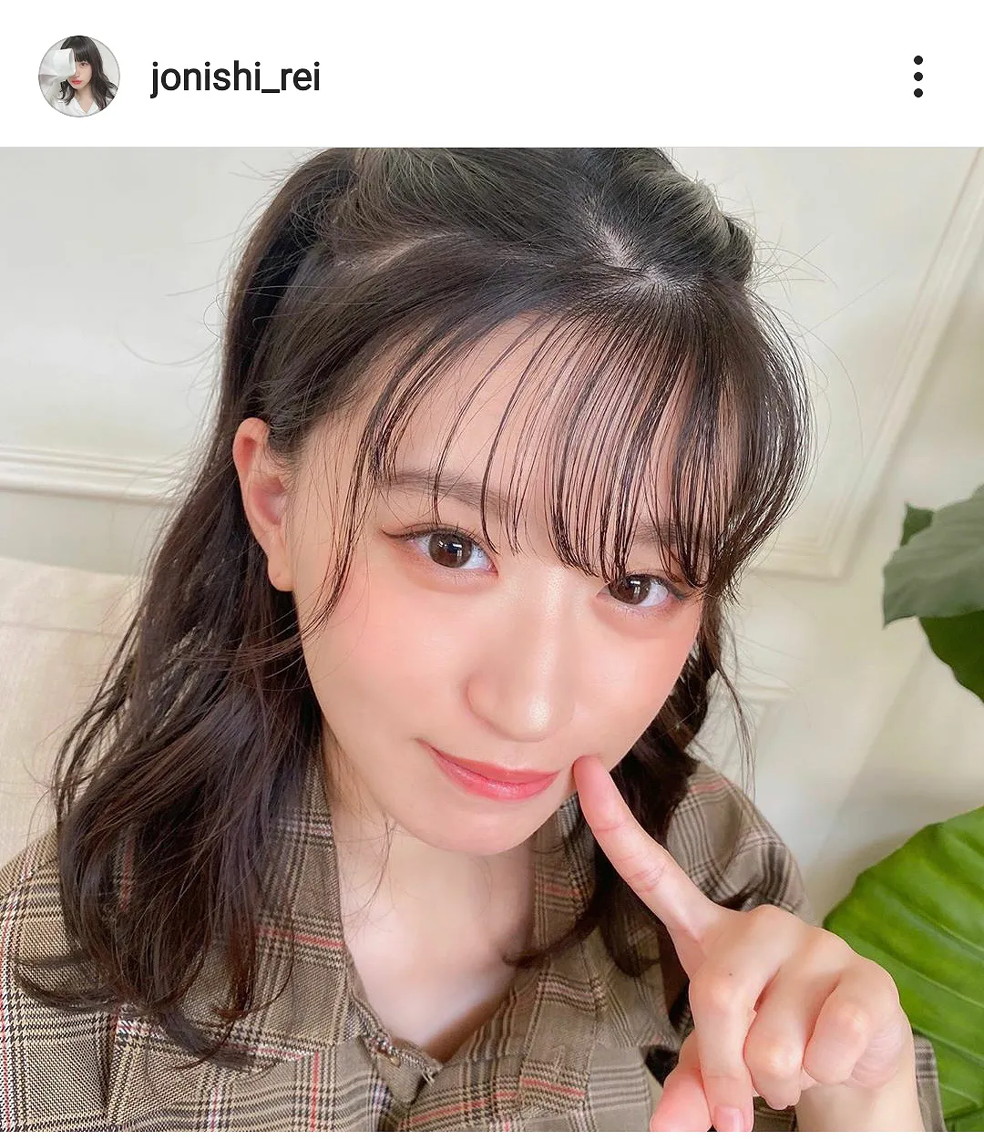 ※画像は上西怜(jonishi_rei)公式Instagramのスクリーンショット