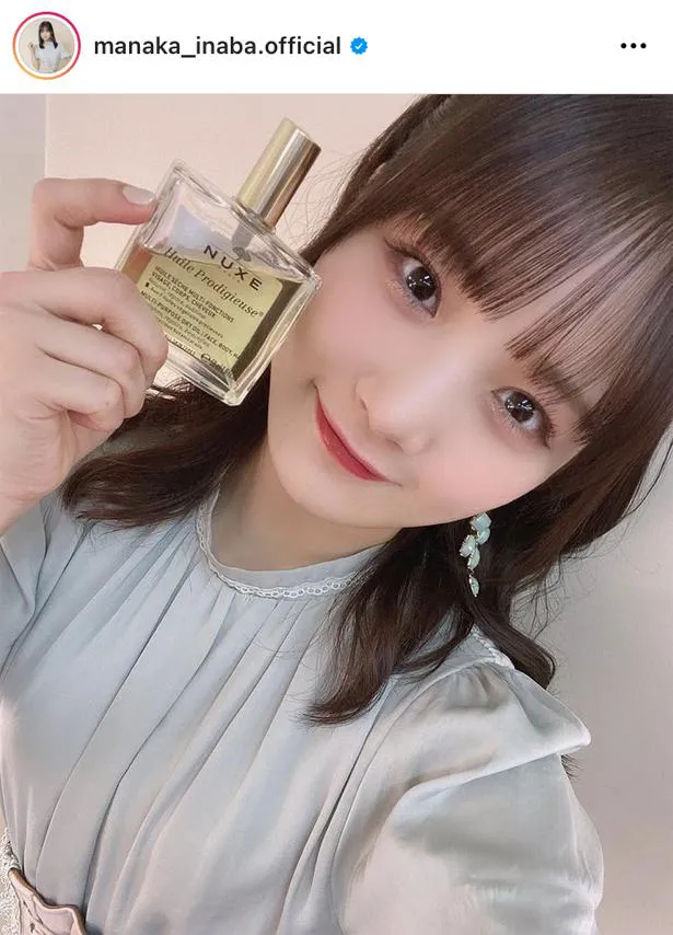 ※画像は、稲場愛香(manaka_inaba.official)オフィシャルInstagramのスクリーンショット