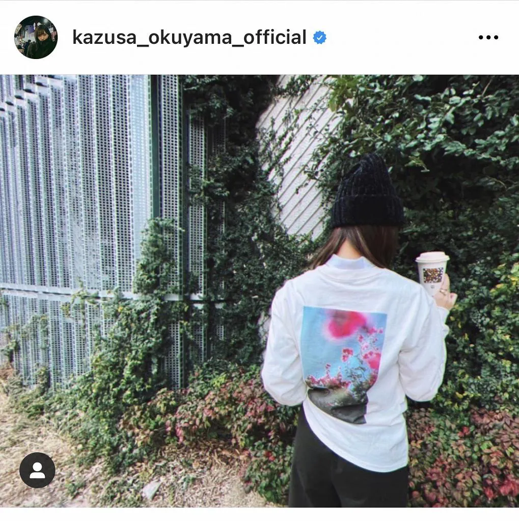 ※画像は奥山かずさ(kazusa_okuyama_official)公式Instagramのスクリーンショット