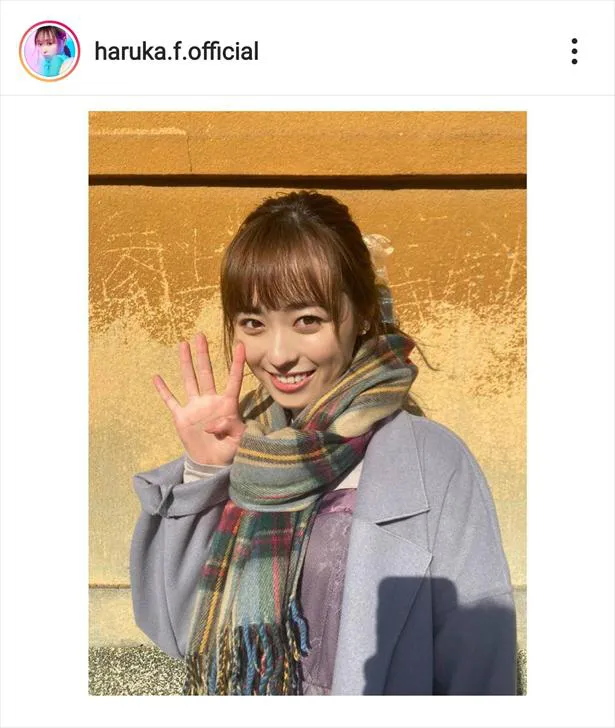 福原遥公式Instagram(haruka.f.official)のスクリーンショット