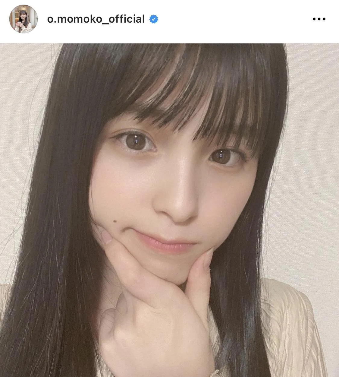 ※大園桃子公式Instagram(o.momoko_official)より