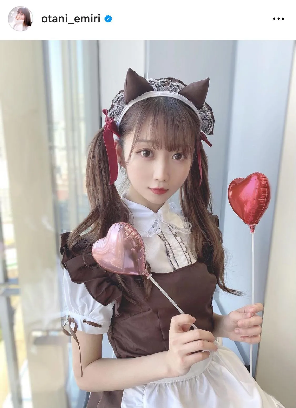 大谷映美里の“猫耳”メイド姿