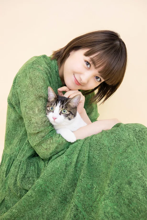 葵わかなが「ザテレビニャン」に愛猫・梅吉と登場！