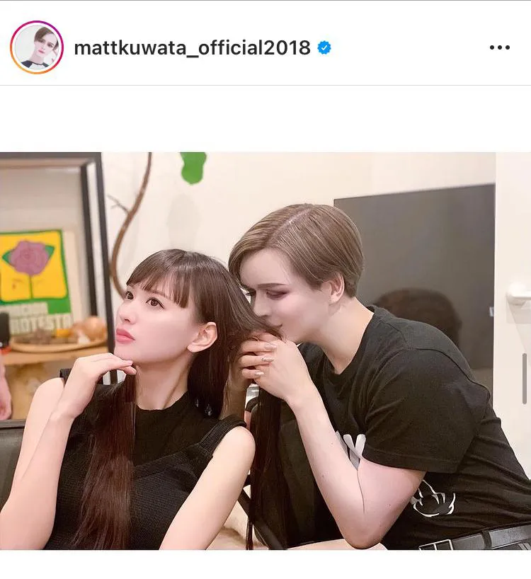 鈴木えみの美髪に興味津々のMatt