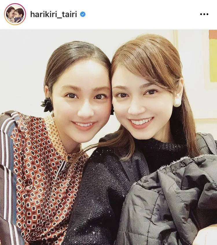 ※平愛梨公式Instagram(harikiri_tairi)より