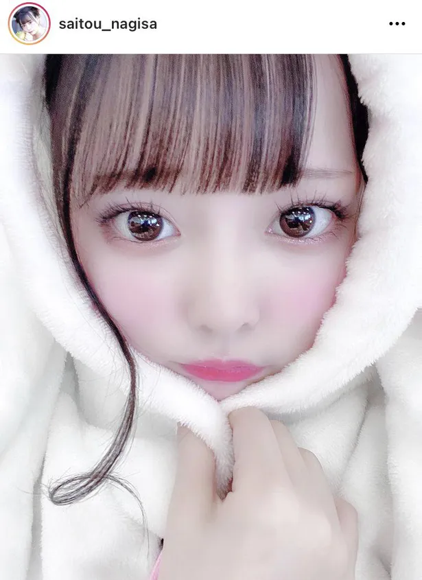 画像 イコラブ齊藤なぎさ ドアップ プク顔 の天使的な可愛さのshotに 雪の妖精みたい 可愛すぎて眼福 などファンから悶絶の声が殺到 2 11 Webザテレビジョン