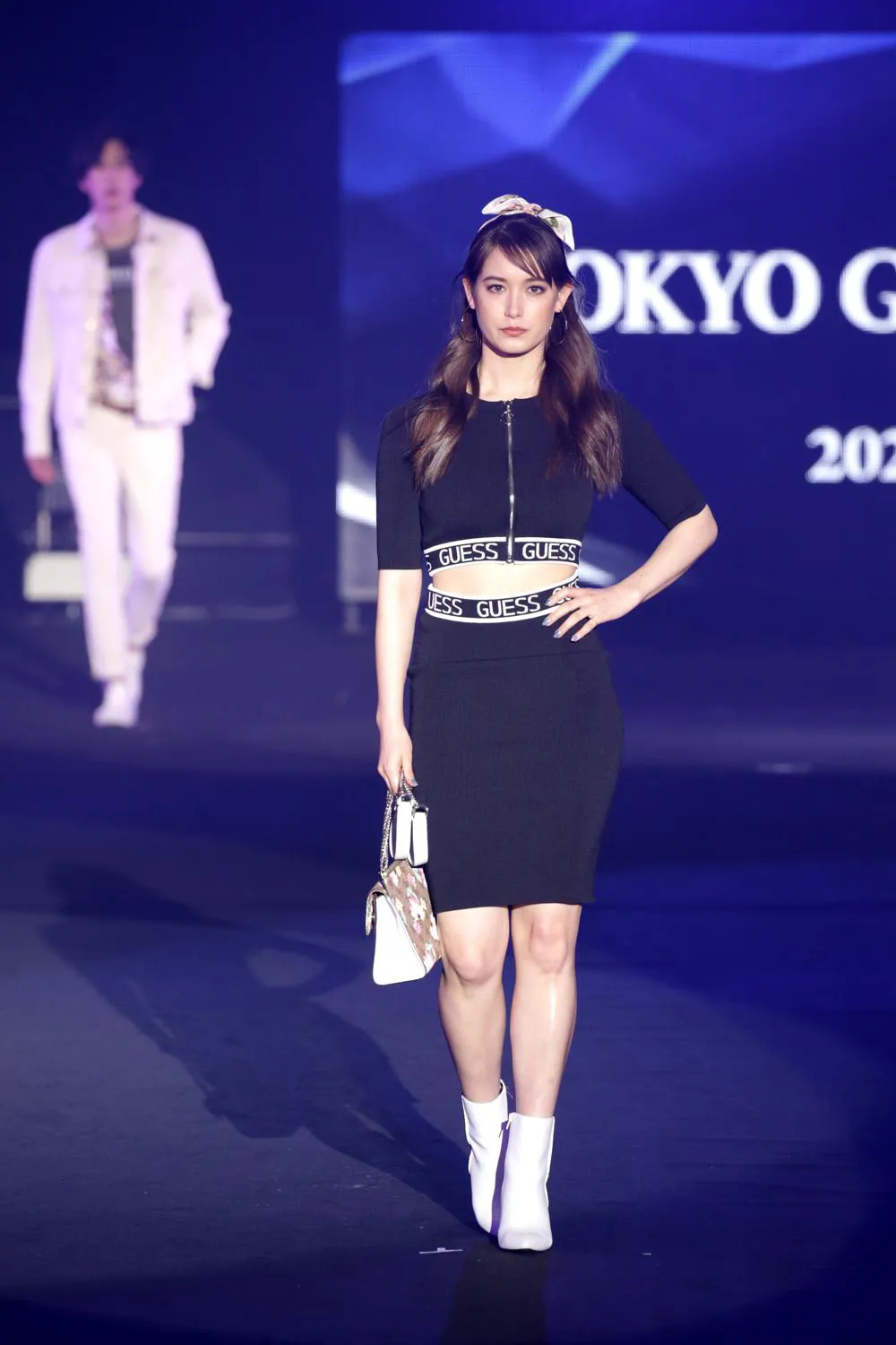 「1stFASHION SHOW “TGC サステナ STAGE”　GUESS」トラウデン直美