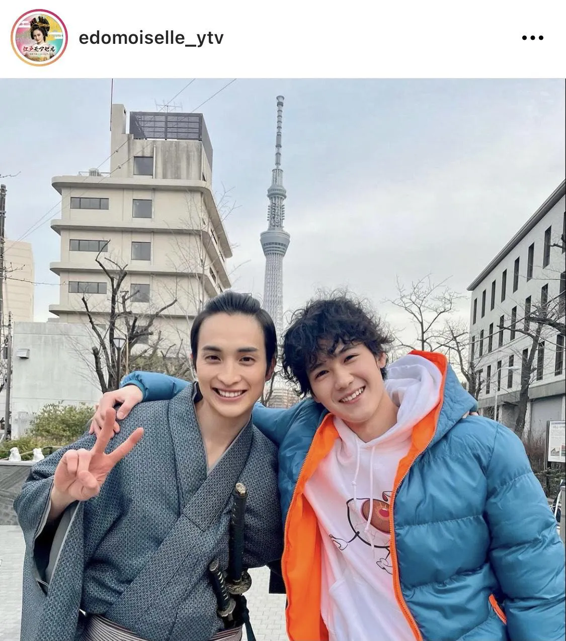 ※「江戸モアゼル～令和で恋、いたしんす。～」公式Instagram(edomoiselle_ytv)より