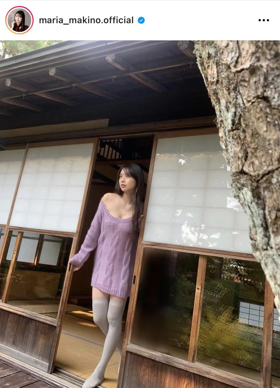 ※牧野真莉愛公式Instagram(maria_makino.official)より