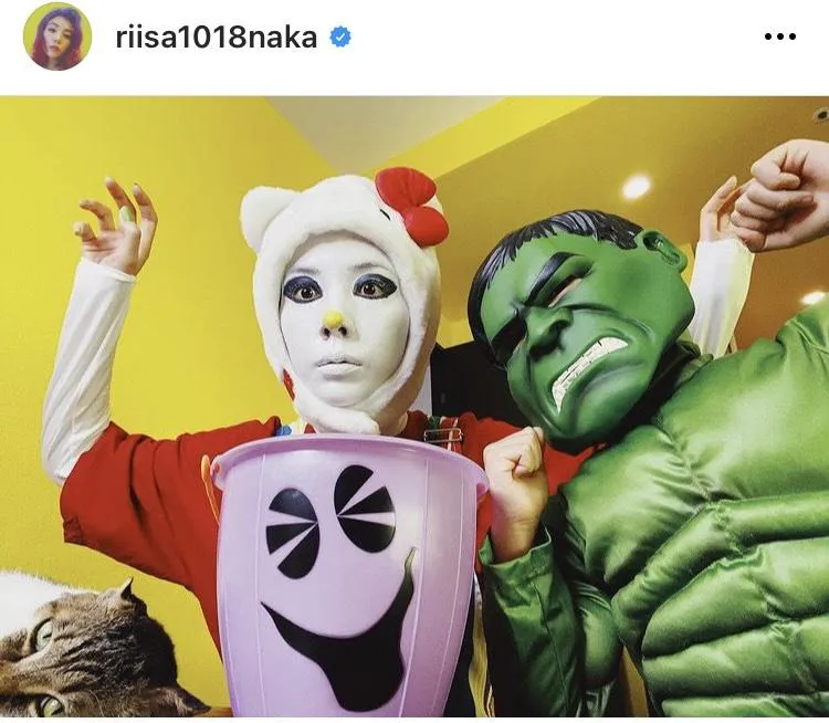 仲里依紗オフィシャルInstagram(riisa1018naka)のスクリーンショット