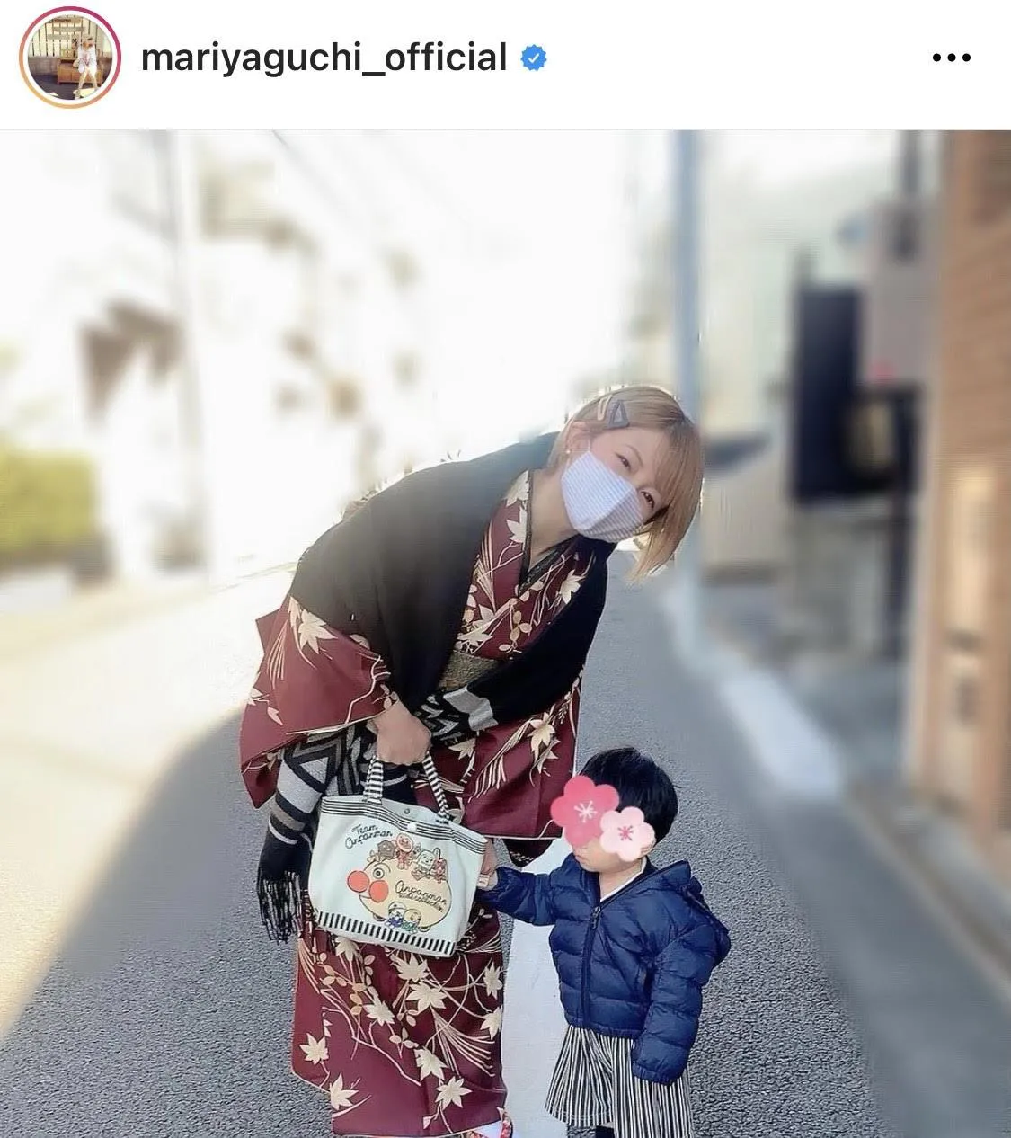 ※矢口真里公式Instagram(mariyaguchi_official)より