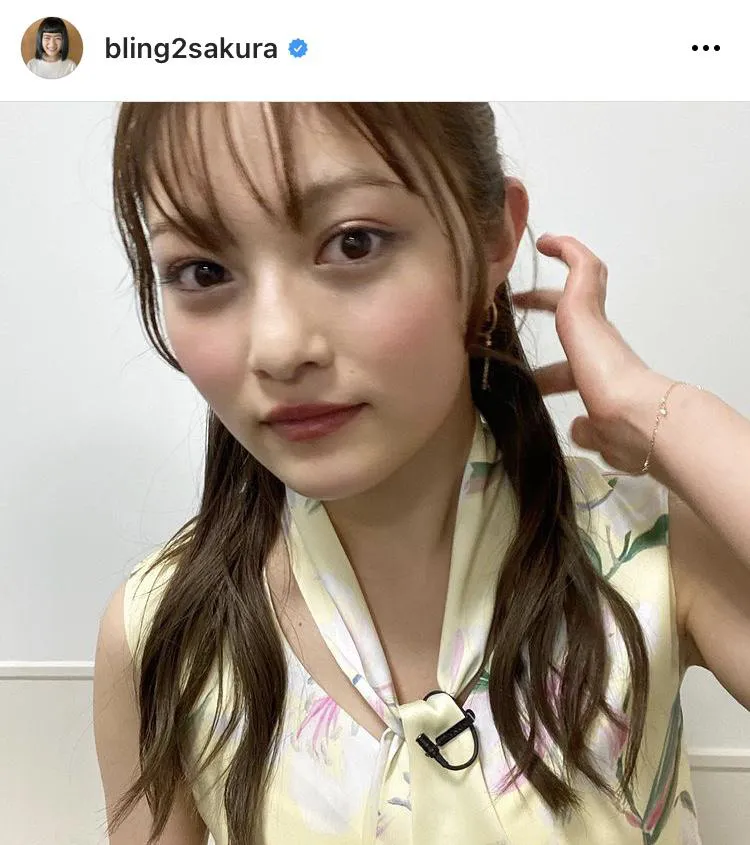 ※井上咲楽公式Instagram(bling2sakura)より