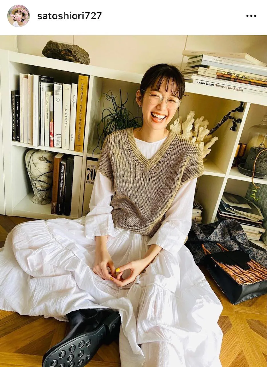 ※佐藤栞里公式Instagram(satoshiori727)のスクリーンショット