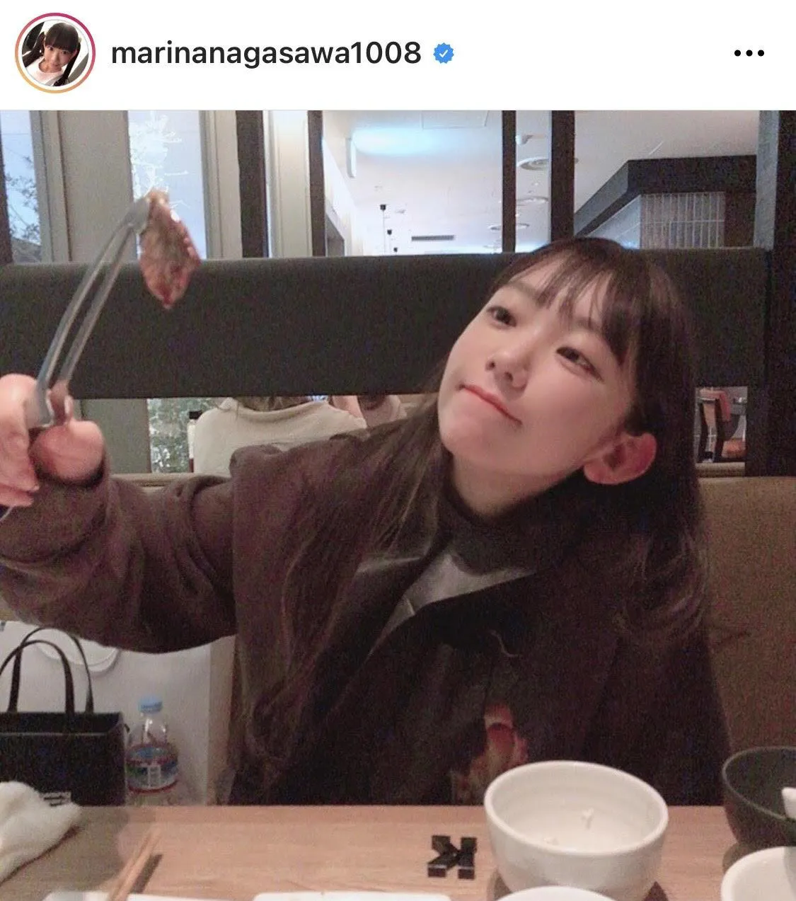 ※画像は長澤茉里奈オフィシャルInstagram(marinanagasawa1008)のスクリーンショット