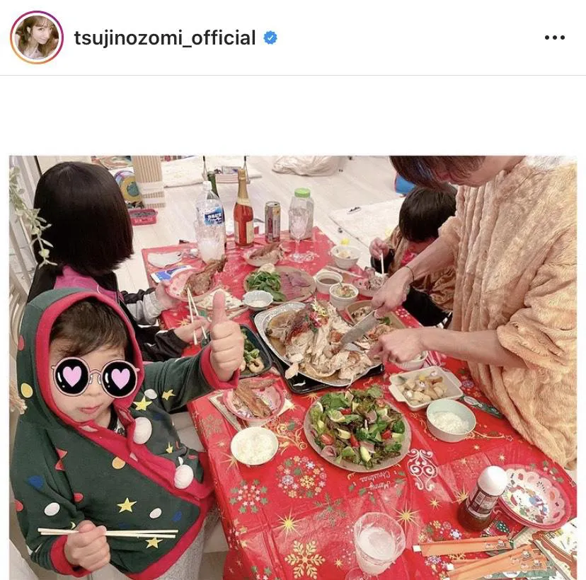 辻希美公式Instagram(tsujinozomi_official)より