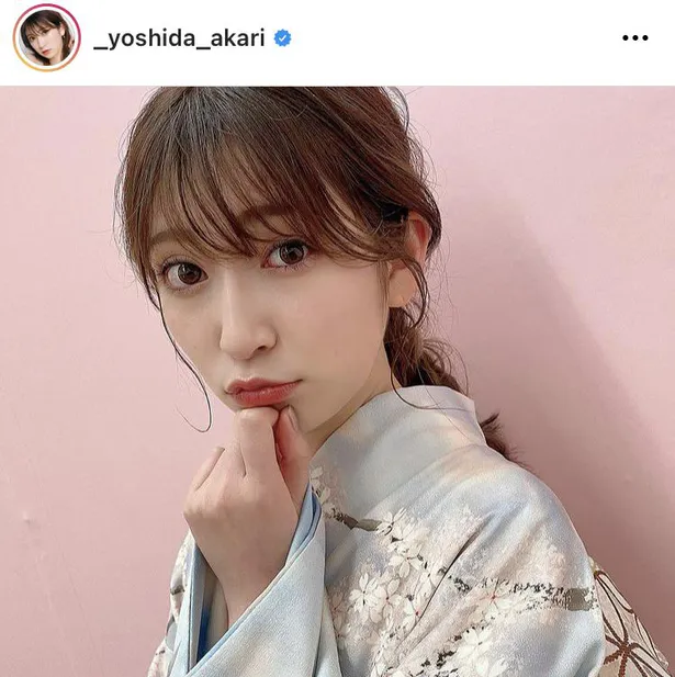 画像 吉田朱里 着物姿 着物メイク 動画にファン 和風アカリン可愛い 着物メイクタメになる 2 10 Webザテレビジョン