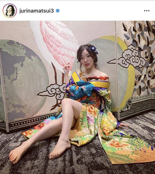 ※松井珠理奈オフィシャルInstagram(jurinamatsui3)のスクリーンショット