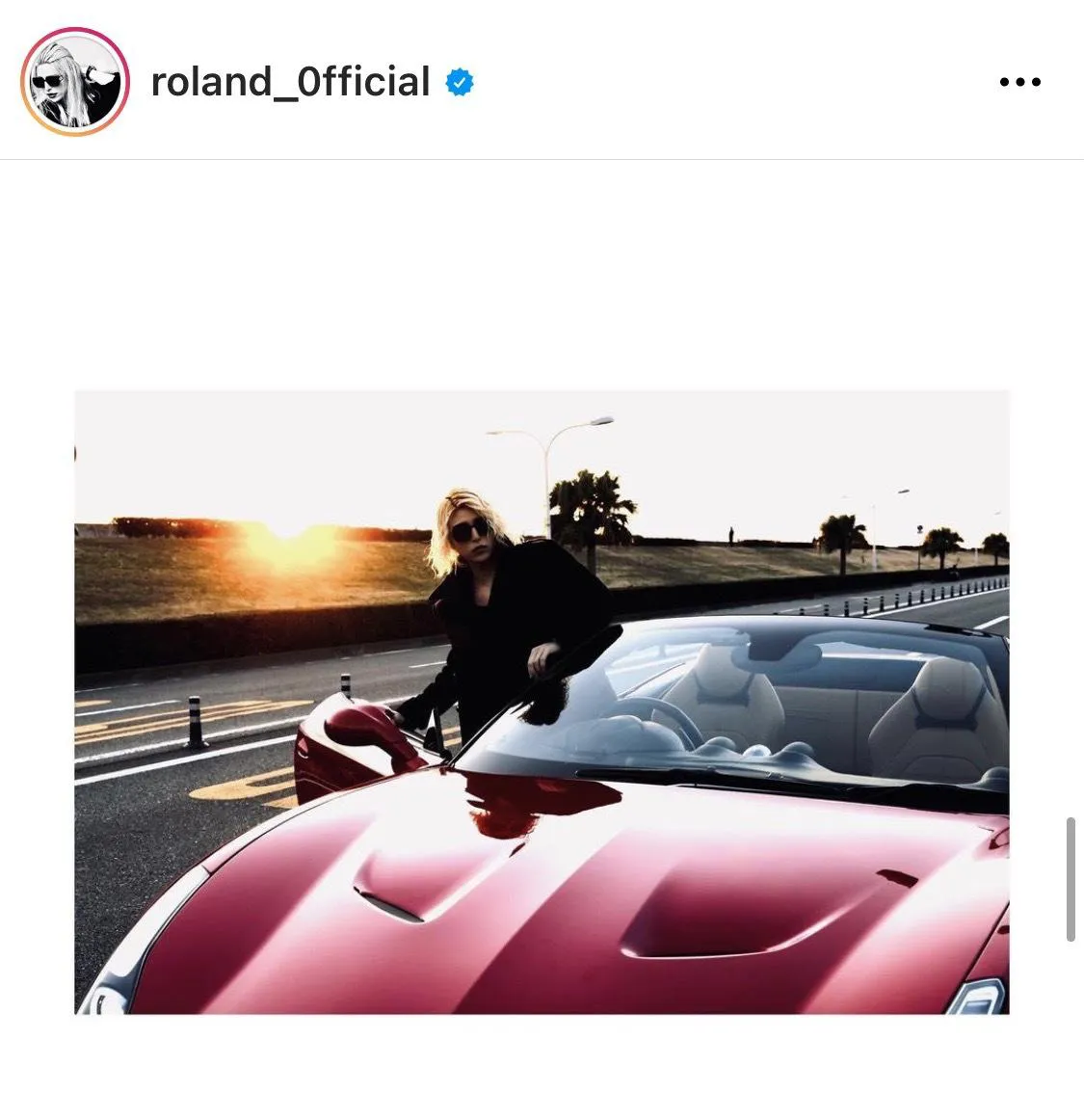 ※ROLAND公式Instagram(roland_0fficial)より