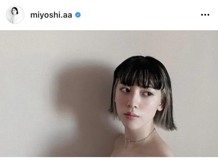 三吉彩花オフィシャルInstagram(miyoshi.aa)のスクリーンショット