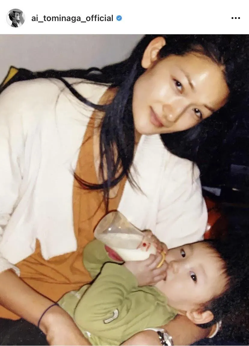 15年前の冨永愛と息子
