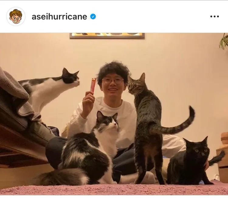 ※ミキ・亜生公式Instagram(aseihurricane)より