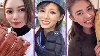 【写真を見る】ピアスをしたままのキャッチャー防具姿も。三者三様の“可愛すぎる野球女子”