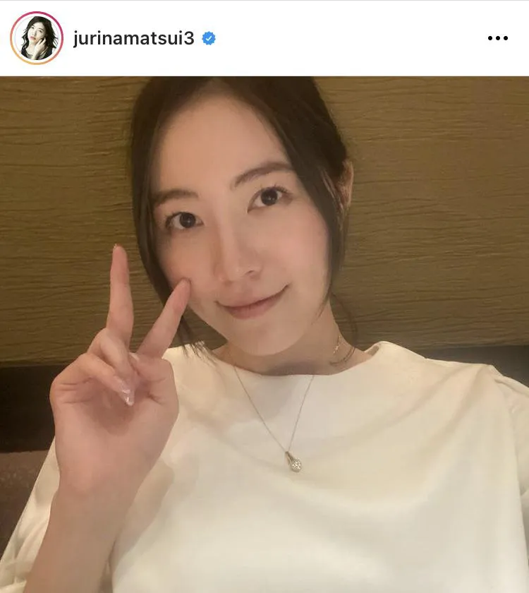 ※松井珠理奈オフィシャルInstagram(jurinamatsui3)より