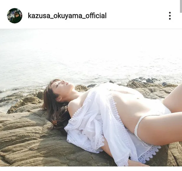 ※画像は奥山かずさ(kazusa_okuyama_official)公式Instagramのスクリーンショット