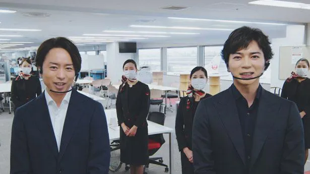 櫻井翔と松本潤がJALのWEB動画に出演