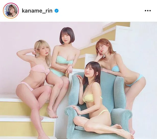 【写真を見る】4人のセクシー＆キュートなビキニ姿