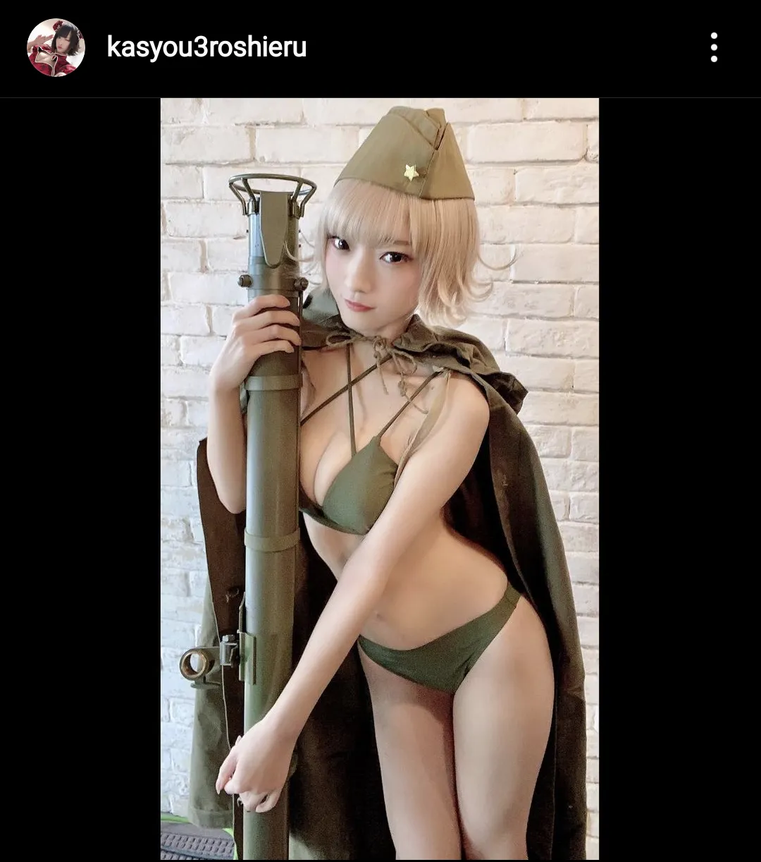 ※画像は火将ロシエル(kasyou3roshieru)公式Instagramのスクリーンショット