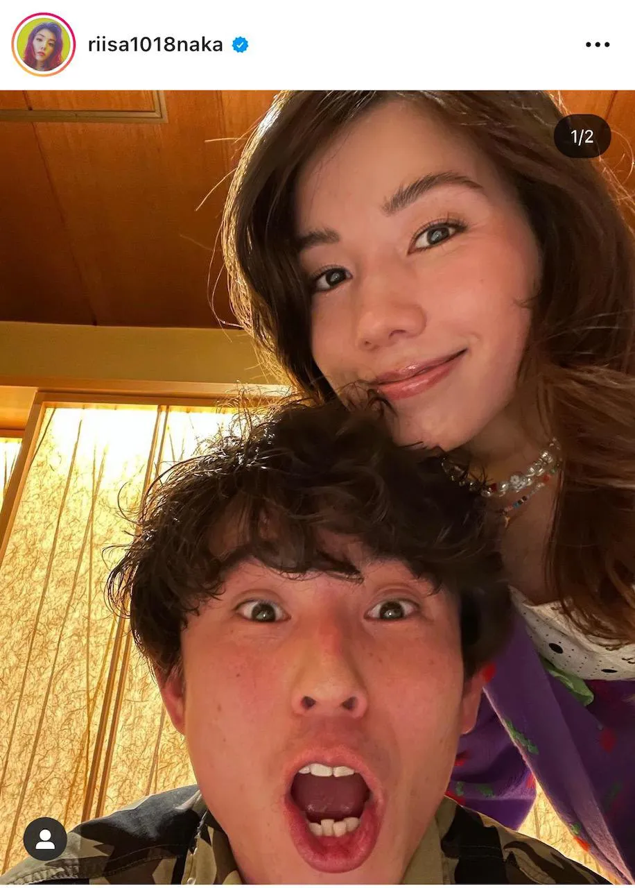 【写真を見る】仲里依紗、中尾明慶と結婚8周年を迎え、仲睦まじい夫婦2SHOTを公開