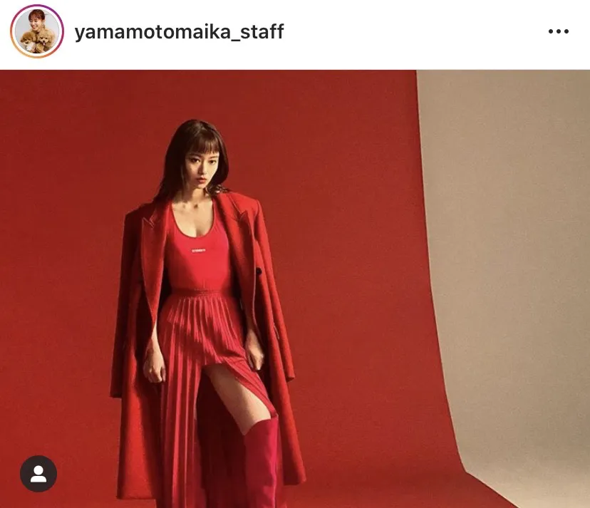 ※山本舞香スタッフの公式Instagram(yamamotomaika_staff)より