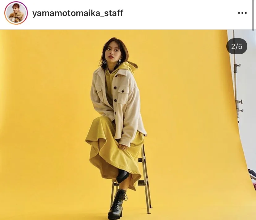 ※山本舞香スタッフの公式Instagram(yamamotomaika_staff)より