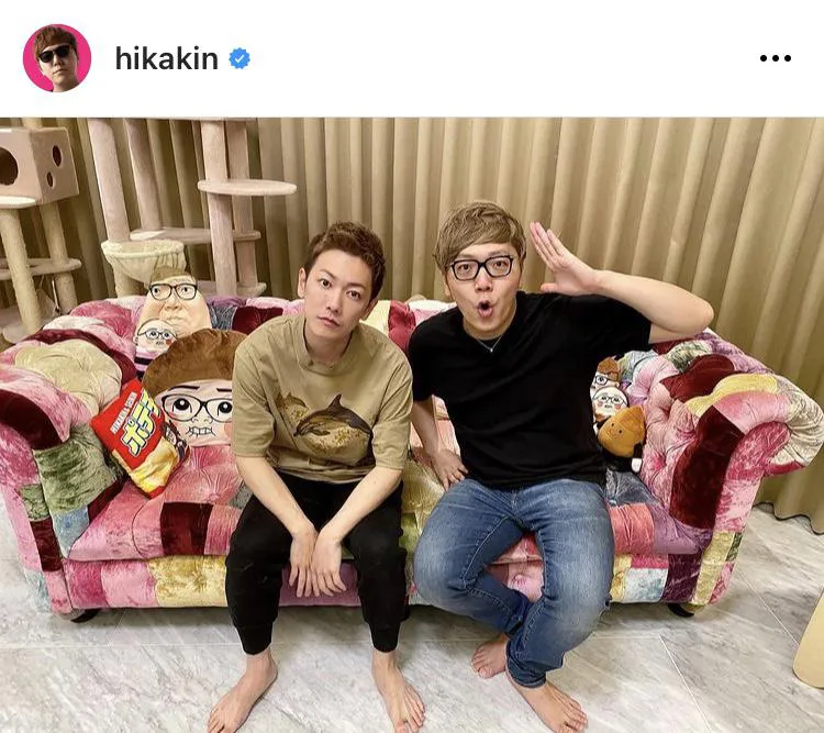 ※画像はHIKAKIN公式Instagram(hikakin)より