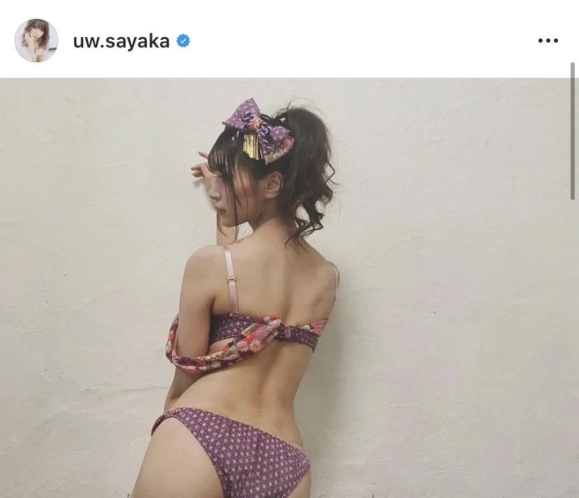 ※似鳥沙也加公式Instagram(uw.sayaka)より