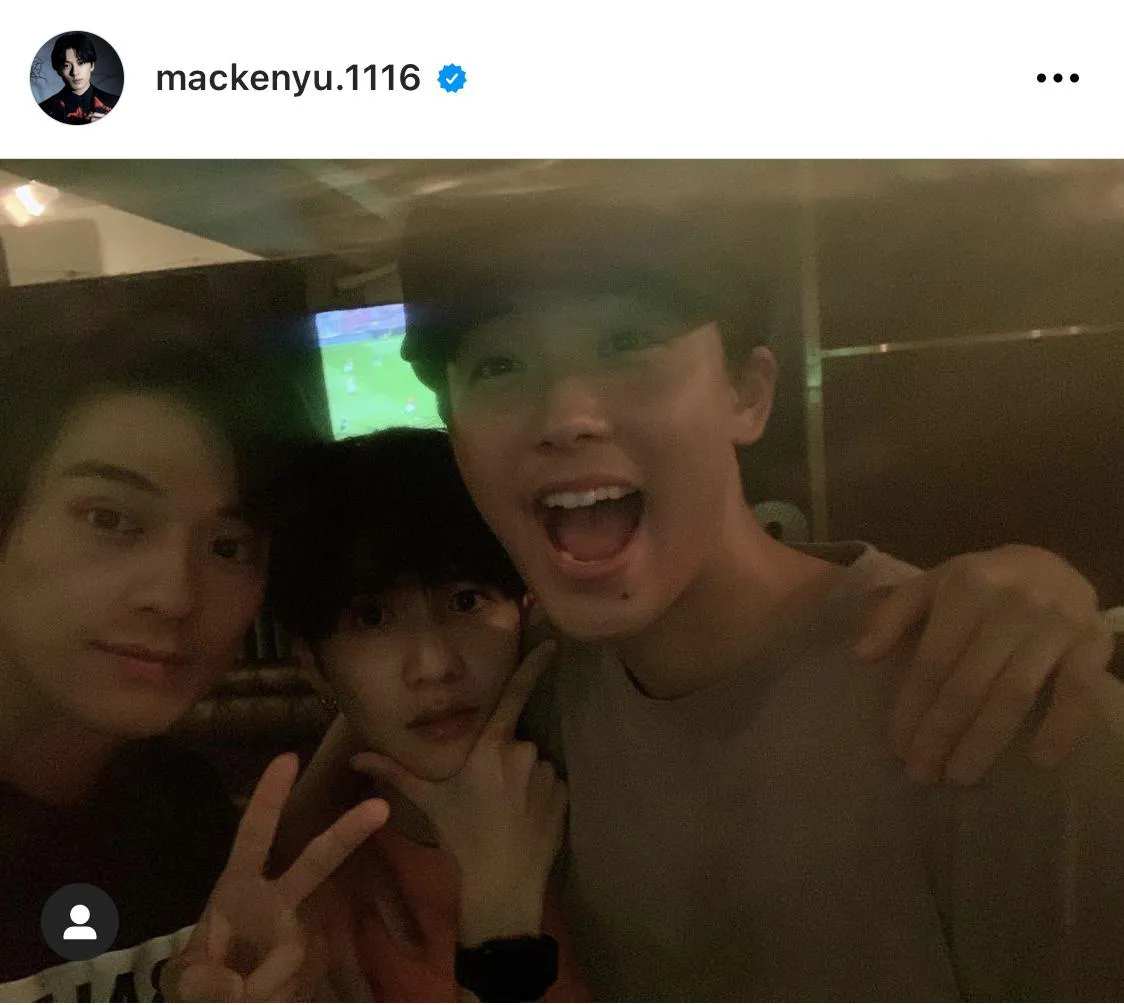 ※新田真剣佑公式Instagram(mackenyu.1116)のスクリーンショット