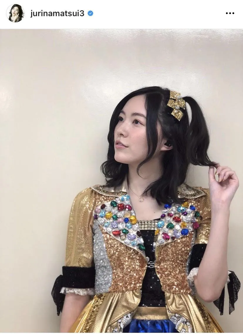 ※松井珠理奈オフィシャルInstagram(jurinamatsui3)より