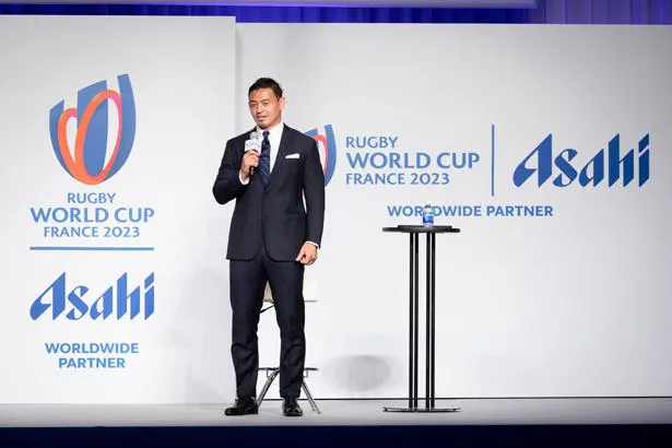 発表会では、五郎丸歩が過去のワールドカップの思い出などを明かした
