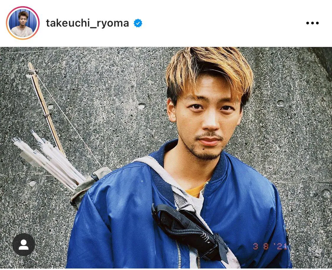 ※竹内涼真公式Instagram(takeuchi_ryoma)のスクリーンショット