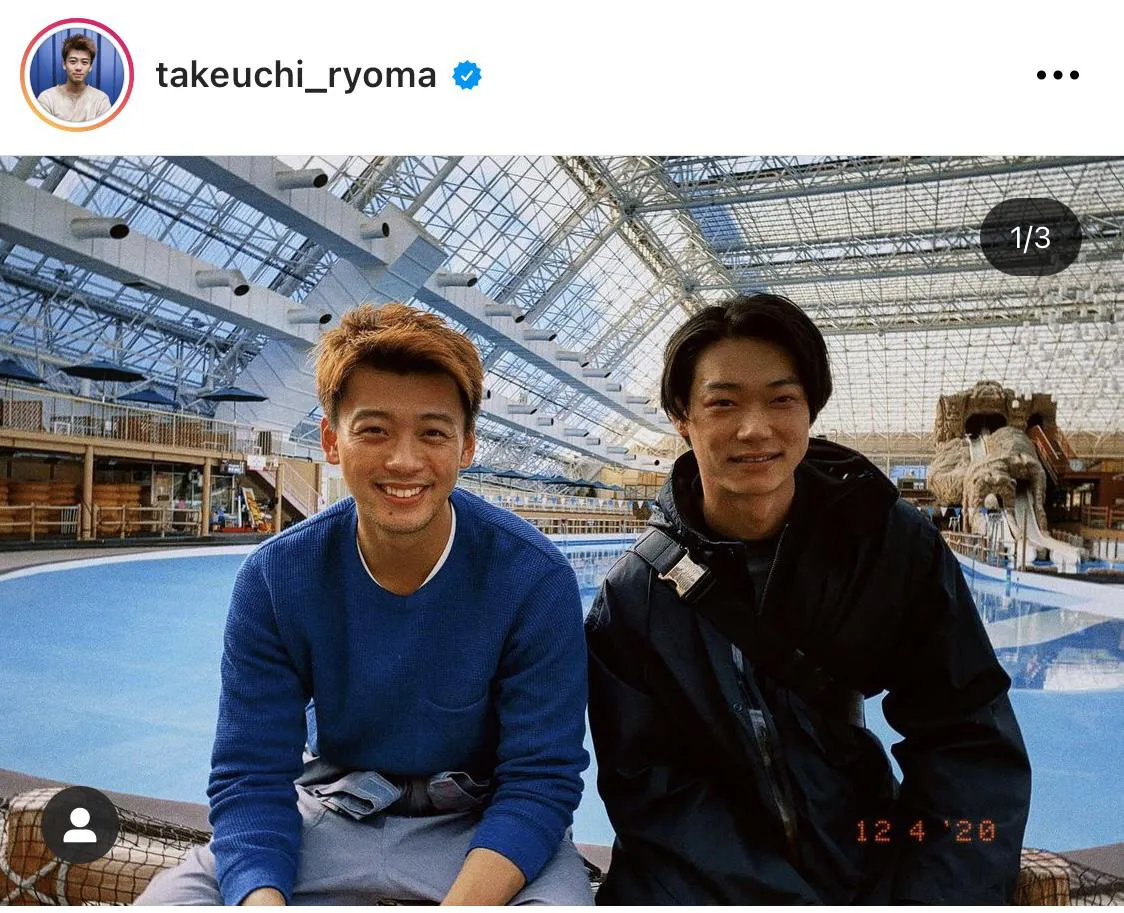 ※竹内涼真公式Instagram(takeuchi_ryoma)のスクリーンショット