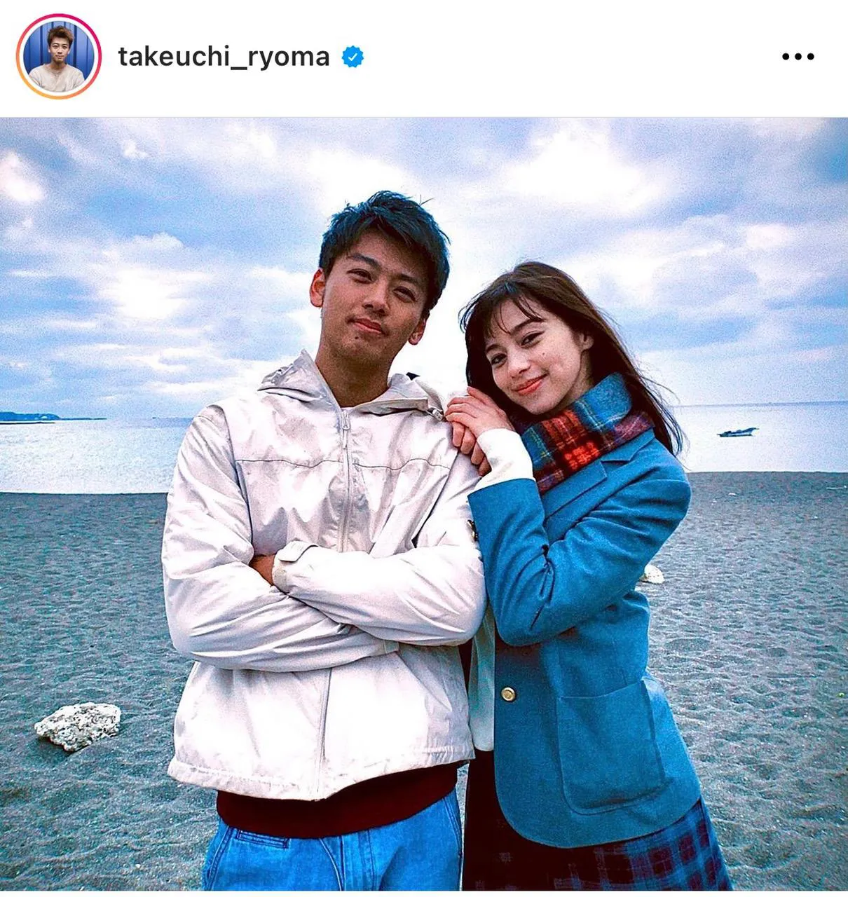 ※竹内涼真公式Instagram(takeuchi_ryoma)のスクリーンショット