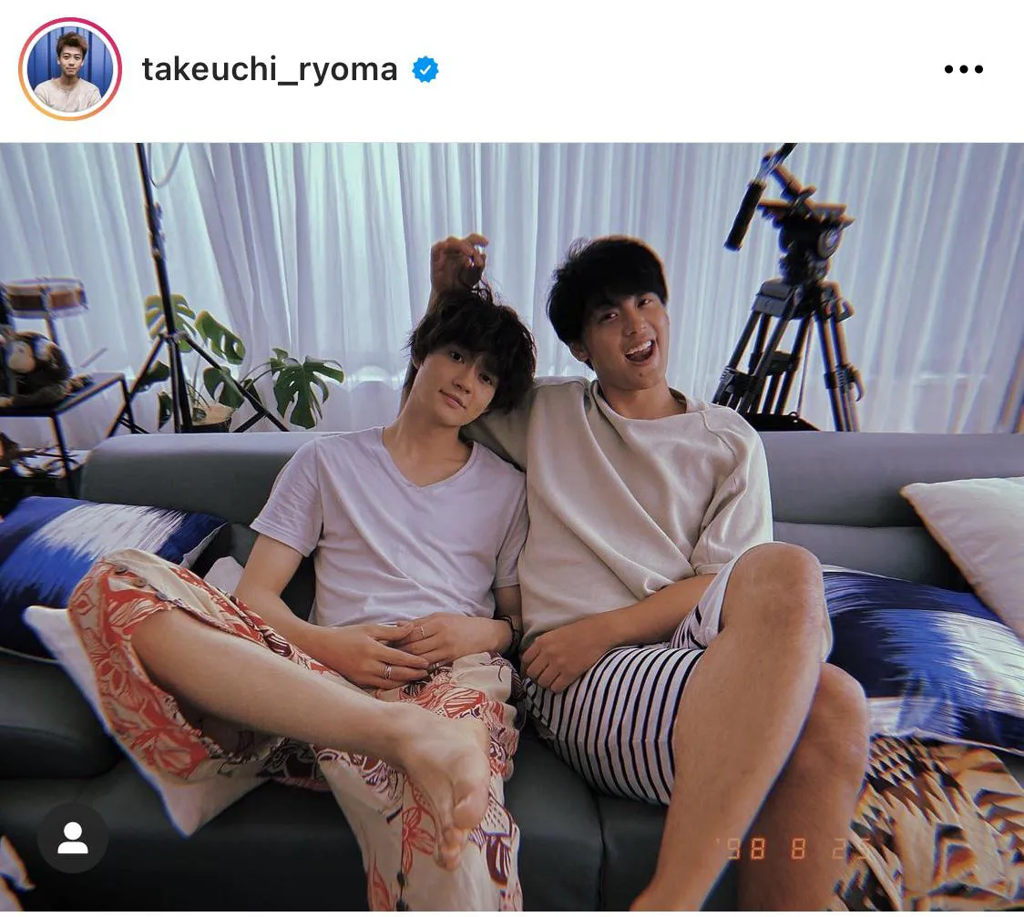 ※竹内涼真公式Instagram(takeuchi_ryoma)のスクリーンショット