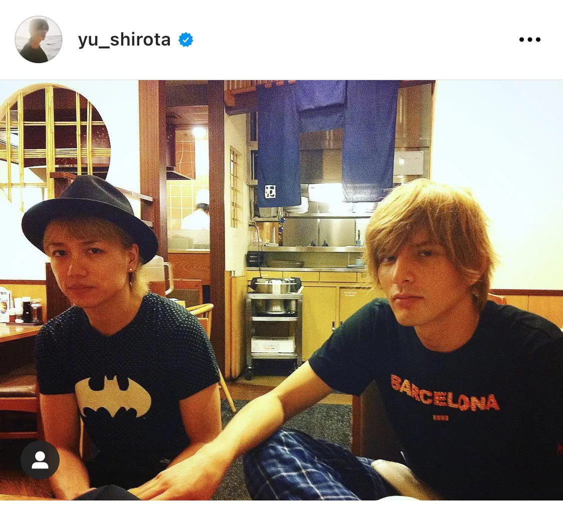 ※城田優公式Instagram(yu_shirota)のスクリーンショット