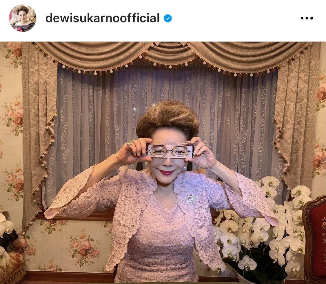 ※デヴィ夫人オフィシャルInstagram(dewisukarnoofficial)より