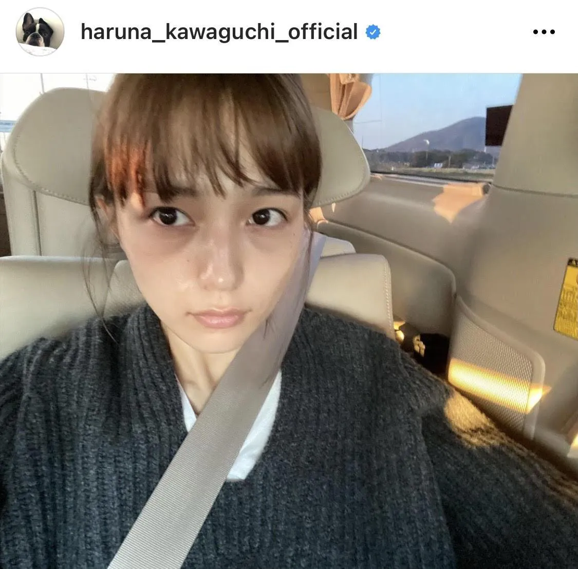 ※画像は川口春奈公式Instagram(haruna_kawaguchi_official)より