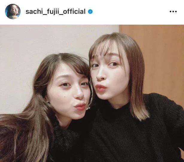 ※藤井サチ公式Instagram(sachi_fujii_official)のスクリーンショット